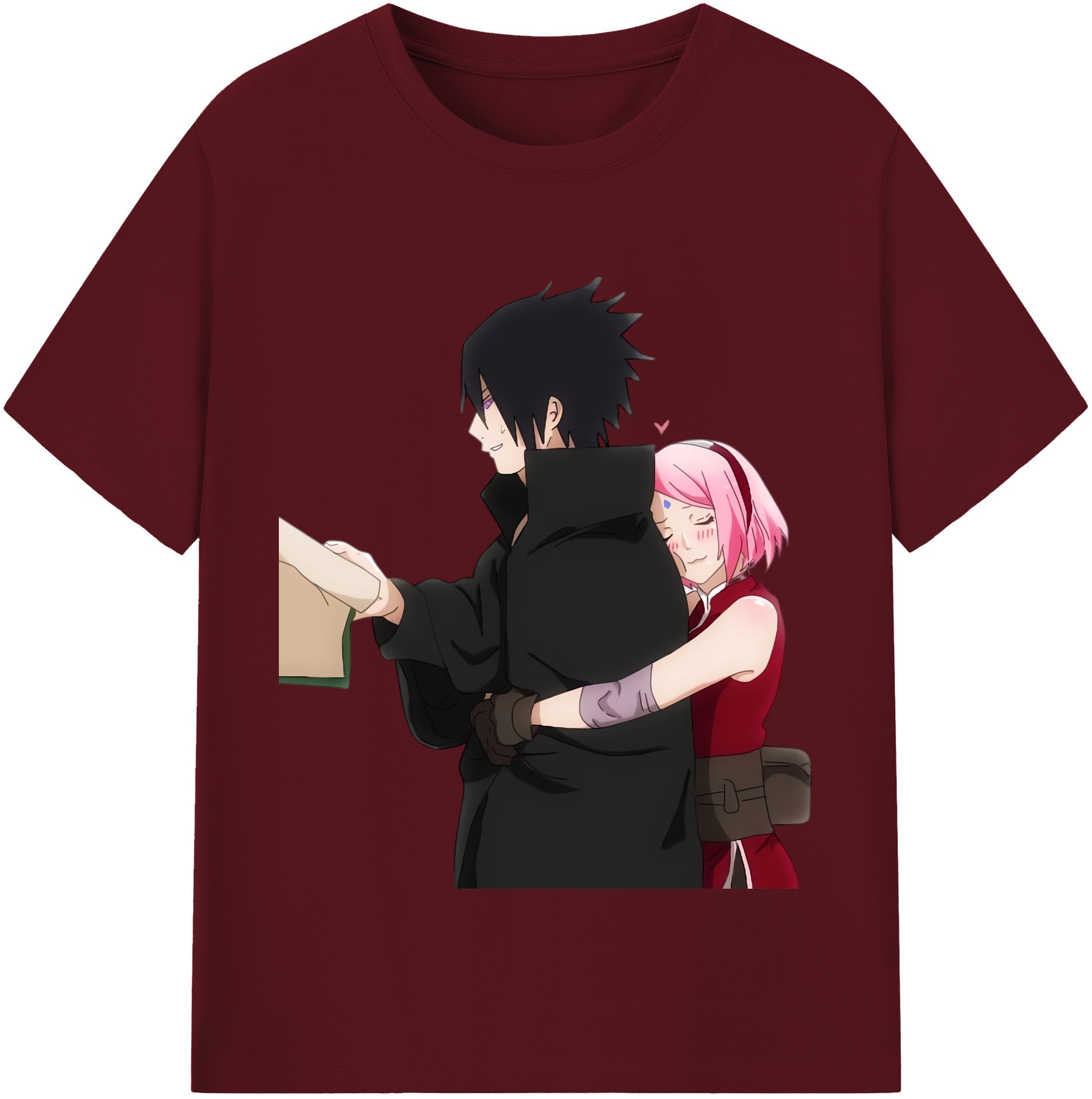 （画像用） NARUTO -ナルト- うちは サスケ Uchiha Sasuke 綿100％半袖Tシャツ（フロントプリント）